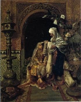 unknow artist Arab or Arabic people and life. Orientalism oil paintings  405